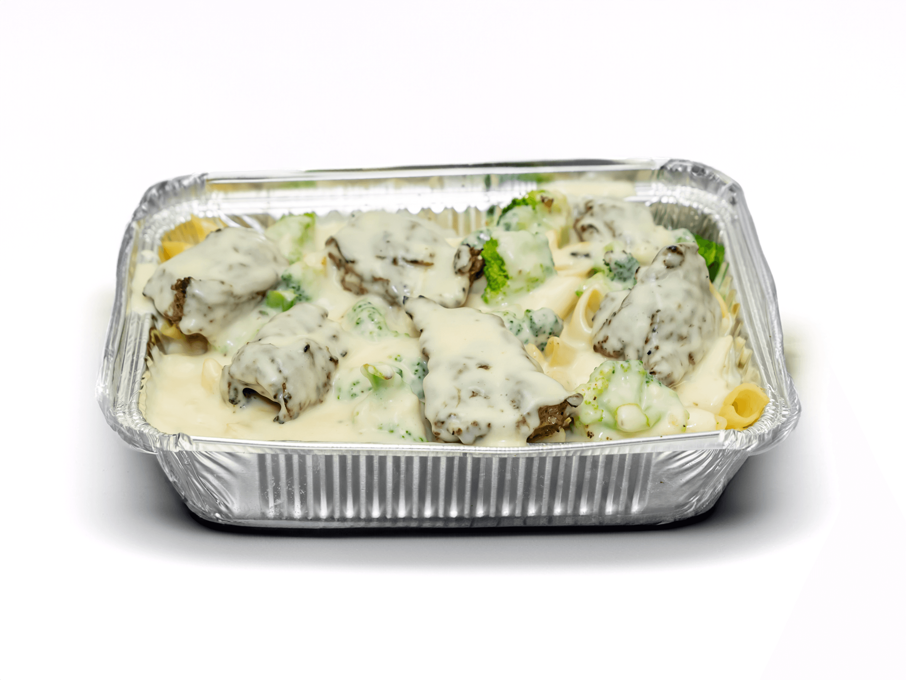 Ziti Steak Tips Alfredo